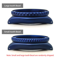 Casing Jam Tangan SKX Classic Matte Blue 3 o'clock untuk SKX007 009 Cocok untuk NH35 NH36 Movement Crown Chapter Ring Bezel Insert Mod Parts