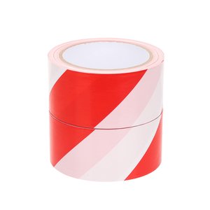 Cinta Adhesiva de PVC para Señalización de Pisos de una Sola Cara, Blanca y Roja, Cinta de Goma Sensible a la Presión para Caminos, para Uso de una Sola Cara - Product Image 3