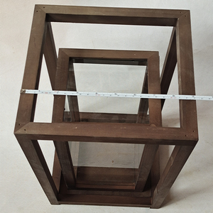 Lanterne in <span class=keywords><strong>Legno</strong></span> Rustiche Centrotavola Tipo Divisibile Portacandele in <span class=keywords><strong>Legno</strong></span> per Decorazioni Tavola Matrimonio - Product Image 3