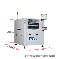 Machine d'impression de pâte à souder SMT entièrement automatique à commande logique programmable (PLC) Imprimante de pochoirs SMT GSE Imprimante de circuits imprimés