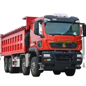 SZ 2024全新电动渣土自卸车CNHTC HOWO TX 360HP 8X4建筑材料运输7.8米货车