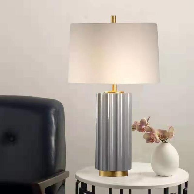 TOGETHER Modern Ceramic Table Lights LED Creative Simple Bedside Desk Lamp for Home Living Room Bedroom Decor