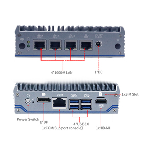 ミニサーバーPC Intel Celeron J4125ファンレス 4 Intel GbE LAN ネットワークアプライアンス ファイアウォールルータコンピュータ 産業用VPNサーバー向け - Product Image 4