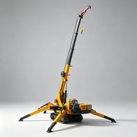 Grue sur chenilles robuste et durable avec un système de chenilles robustes pour les chantiers de construction boueux