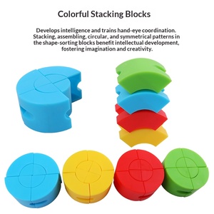 <span class=keywords><strong>Blocs</strong></span> <span class=keywords><strong>de</strong></span> construction créatifs <span class=keywords><strong>en</strong></span> forme <span class=keywords><strong>de</strong></span> puzzle pour enfants, <span class=keywords><strong>blocs</strong></span> d'empilage arc-<span class=keywords><strong>en</strong></span>-ciel pour l'éducation précoce, tours à empiler pour les enfants <span class=keywords><strong>de</strong></span> 2 à 7 ans - Product Image 2