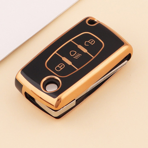 Convient à la housse de <span class=keywords><strong>clé</strong></span> de voiture <span class=keywords><strong>Peugeot</strong></span> 308 <span class=keywords><strong>207</strong></span> 408 508 307 301 3008 4008 accessoires de voiture housse de <span class=keywords><strong>clé</strong></span> de télécommande automobile - Product Image 1