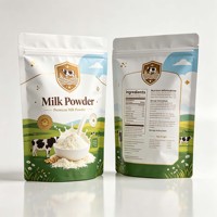 Sachet Doypack thermoscellable pour poudre de lait, protéines, café, thé, 100g, 500g, 1kg, 5kg