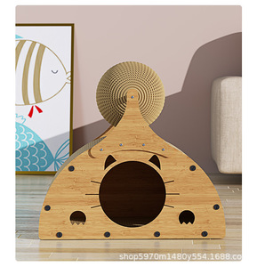 Rascador vertical personalizable para gatos, nido de rascador para gatos resistente al desgaste para todas las estaciones - Product Image 5