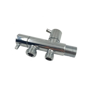 Nhà Vệ Sinh Đôi Tay Cầm Ba Chiều Bộ Chuyển Đổi Nước Hình Chữ <span class=keywords><strong>F</strong></span> Van Góc Cho Vòi Hoa Sen - Product Image 1