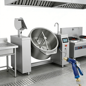 <span class=keywords><strong>Macchina</strong></span> Miscelatrice da Cucina 50-500 Litri, Pentola Industriale <span class=keywords><strong>Elettrica</strong></span> Automatica Riscaldata con Agitatore per Marmellate, Salse e Caramelle - Product Image 1