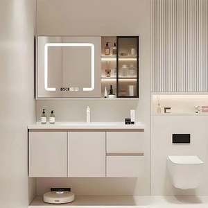 YALIG Modern Luxury Furniture Bathroom Vanities Suspended Wall Mounted Dresser Bathroom Cabinet - Product Image 2