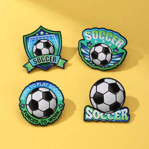 Badge de football en métal moulé personnalisable avec impression numérique, thème des cinq ligues majeures, cadeau commémoratif pour les fans - Product Image 2