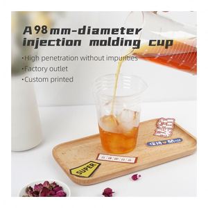 Custom Printing Logo Milk Tea <b>Cups</b> PET Yogurt Milktea Packaging <b>Plastic</b> Disposable Smoothie <b>Cups</b> - Product Image 1