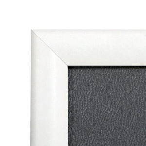 Cornice pieghevole in alluminio DIN A4, profilo piatto da 25 mm, bianco RAL 9010, a squadra - Product Image 4