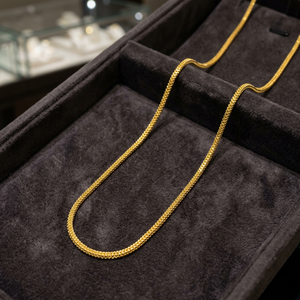 Collares de Cadena con Cuentas Chapadas en Oro de 14K, 18K y 24K al por Mayor, Collares de Cadena de Moda, Diseño de Cadena Moderno, Cadena de Latón Dorado - Product Image 1