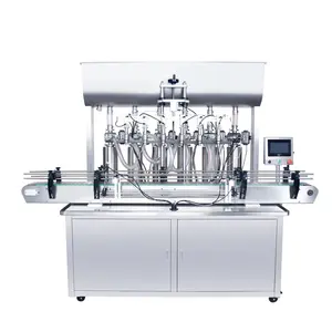 Six-nozzle liquid filling machine for automatic overflow filling machine for beverage juices