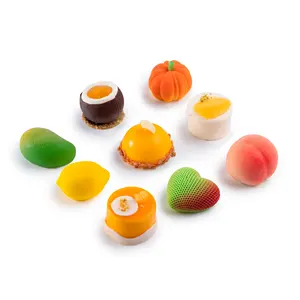 柑橘类水果混合水果椰子泥巧克力棒水果釉桃子冷冻蛋糕醇厚质地快速发货