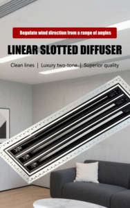 Invisible <strong>Linear</strong> Groove <strong>Diffuser</strong>, Concealed AC <strong>Linear</strong> Air <strong>Diffuser</strong>, Aluminum Exhaust Register With Static Pressure Box - Product Image 2