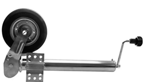 <span class=keywords><strong>Rueda</strong></span> de Remolque de 60 mm con Soporte en K, Capacidad de 272 kg, <span class=keywords><strong>Rueda</strong></span> de Goma de 200x60 mm con Llanta de Metal para Remolque de Caravana - Product Image 4