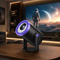 Mini-projecteur LCD prêt à être expédié, 1280x720P natif, 200 ANSI, Android 14, WiFi 6, Bluetooth 5.2, décodage vidéo 4K pour la vente en gros