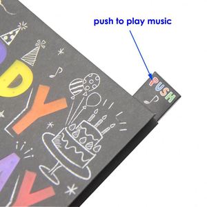 Cartes de vœux musicales lumineuses avec chansons d'<span class=keywords><strong>anniversaire</strong></span>, de mariage et de Noël, cartes <span class=keywords><strong>audio</strong></span> musicales - Product Image 3