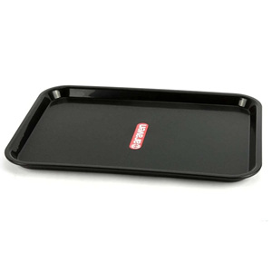 Black Plastic 20x15x1.2h Food <b>Tray</b> for Display Storage <b>Buffet</b> & Catering Serving <b>Trays</b> - Product Image 2