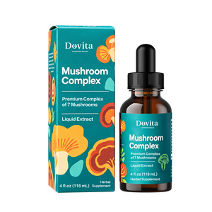 Tintura Inmunológica de Hongos Reishi, Chaga y Turkey Tail, Hecha en EE. UU., OEM, Vegana, Sin OMG, GMP, Etiqueta Privada Personalizada, Certificada - Product Image 1