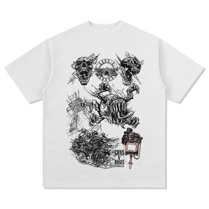 Wholesale Fashion Short Sleeve 100% Cotton High Quality Printing Oversized Drop Shoulder Vintage <strong>T</strong>-<strong>shirts</strong> for Men - Product Image 6