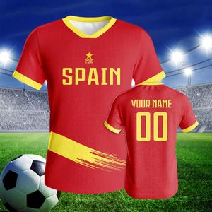 <span class=keywords><strong>Camiseta</strong></span> de Fútbol de España con Nombre y Número Impresos, <span class=keywords><strong>Camiseta</strong></span> de Fútbol Personalizada para Hombre, Mujer y Jóvenes, <span class=keywords><strong>Camiseta</strong></span> Deportiva, Regalo para Fanáticos - Product Image 1