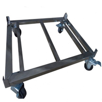 ESD Transport Logistics Turnover Trolley Cart Acier inoxydable antistatique pour ESD PCB Magazine Rack PLC Motor Core Components
