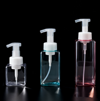 Bouteille vide en PETG de 250 ml, 450 ml, 650 ml avec pompe moussante pour shampoing, gel douche, savon liquide, avec bouchon à vis pour soins personnels