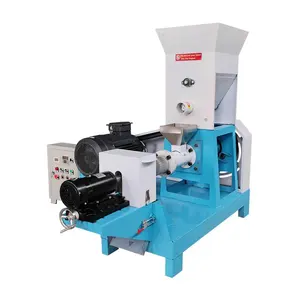 Extruding Fish Feed And Pet Feed Production Line + Simple Structure Fish Feed Pellet Making Machine Extruder For Farm