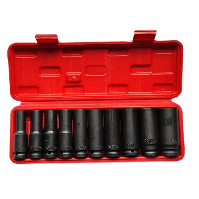 10 Pieces Other Vehicle Tools Household Hardware 1/2DR 6PT Square to Hex Cr-V Vehicle Auto Car Repair Socket Set Kit
