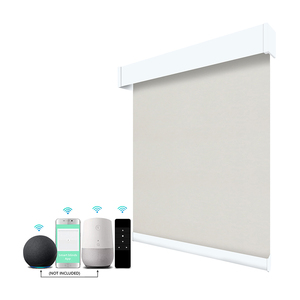 Persianas enrollables motorizadas a prueba de luz alimentadas por batería recargable inalámbrica electrónica de accionamiento eléctrico avanzado para ventanas - Product Image 1