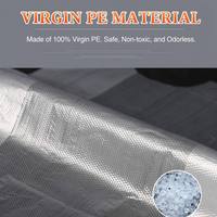 Sacs de courses en plastique PE transparents durables en gros, sacs en plastique transparent haute résistance pour supermarché