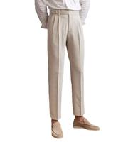 Pantalon de costume décontracté pour hommes d'affaires italien nouveau SAG grande taille sans repassage options de taille disponibles pantalon de robe à boucle Paris