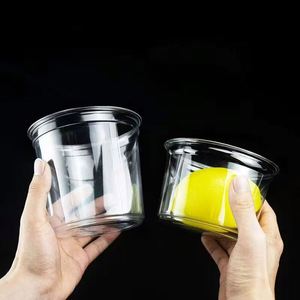 Gobelets en plastique PET de qualité alimentaire 8oz 12oz 14oz 16oz 24oz 32oz pour desserts, salades, fruits et collations avec logo personnalisé - Product Image 3