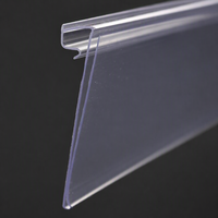 Porte-étiquette rigide en PVC de 39 mm de hauteur, support de prix à clipser, certifié TUV, pour supermarché