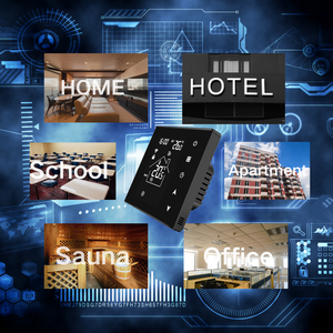 Regulador de calor de diseño moderno <span class=keywords><strong>Google</strong></span> <span class=keywords><strong>Nest</strong></span> <span class=keywords><strong>Wifi</strong></span> 24V termostato para apartamento hogar termostato de Calefacción con termostato de pantalla táctil - Product Image 6