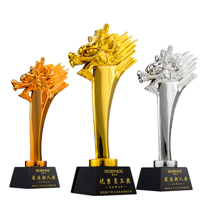 Trofeo de resina de cristal personalizado al por mayor de fábrica dragón León águila caballo trofeo de premio de estilo creativo - Product Image 2