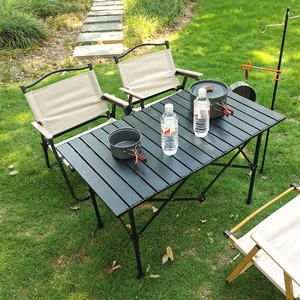 Folding Camping <b>Tables</b> and Chairs Set <b>Portable</b> Outdoor Camp Furniture Iron with Storage Bag for Travel Picnic Garden - Product Image 6