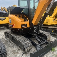 Oferta Especial: Miniexcavadora Compacta Usada SANY SY55U de 5T, Excavadora Hidráulica de Orugas con Cucharón Reforzado