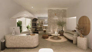 Diseño Interior de Salón de Uñas de Alta Gama, Estación Personalizada, Mostrador de Madera para Peluquería, Decoración Moderna para Salón de Belleza - Product Image 3