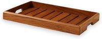 Plateau en bois jetable à motif uni moderne pour usage domestique et commercial, forme irrégulière