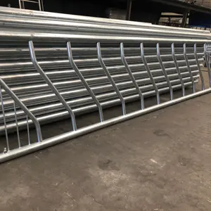 China Supplier Custom Livestock Hay Feeder/ Cow Feeding Gate Barrier / Head Panel Cubicle /Corral Cattle FeederGate