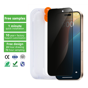 Offre Spéciale Oem 2.5d DLC 2 Pack Easy Install Privacy Glass Anti-Peeping Hydrogel <span class=keywords><strong>Film</strong></span> pour iphone 16 Plus Pro Max - Product Image 1