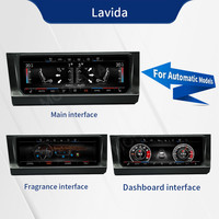Écran tactile numérique LED pour climatiseur de voiture, panneau de climatisation numérique pour la série Volkswagen, tableau climatique numérique QLED AI