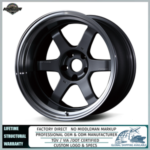 ล้อแม็ก <span class=keywords><strong>TE37V</strong></span> MARK-II ออกแบบได้เอง, ล้ออัลลอยด์18-19นิ้ว5X114.3 5X120สำหรับ Civic Type R WRX STI GR86 Supra Custom Tuning Street - Product Image 1