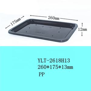 Plateau jetable noir <span class=keywords><strong>Timeco</strong></span> PT-1002 en gros, plateau en plastique PP pour supermarché, bol pour viande, emballage sous vide - Product Image 3