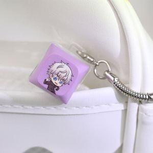 Botón de Teclado de Plástico Estilo Anime con Interruptores Luminosos Antiestrés, Llavero Personalizado con Logotipo, Clicker Fidget para Regalos de Bienvenida - Product Image 4